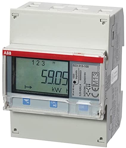 Interrupteur modulaire, Compteur énergie B23 313-100 Argent M-Bus (Référence : 2CMA100170R1000)