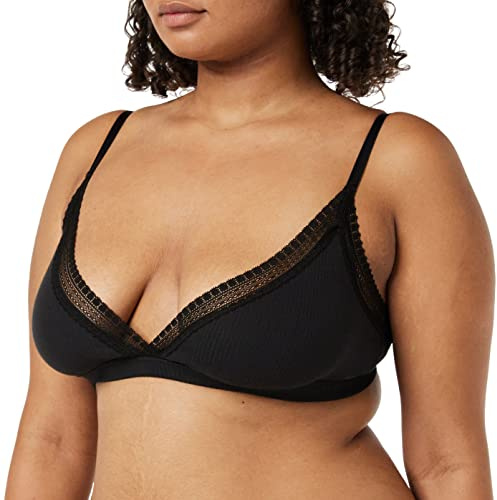 Sloggi Dam Go Ribbed Bralette Bustier, svart, L
