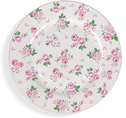 Nada Home Vajilla de postre Isabelle Rose Lucy Shabby Chic de porcelana, 6 unidades, 5418