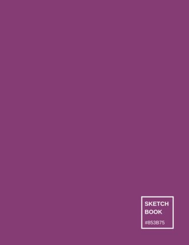 Sketch Book: Notebook for Sketching, Drawing, Writing or Doodling. 110 Pages, 8.5x11: Solid Color: Purple (Holly Hock from Pantone)