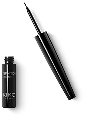 KIKO Milano Definition Eyeliner | Flüssig-Eyeliner Mit 12-Stündigem Halt Und Kleinem Pinsel