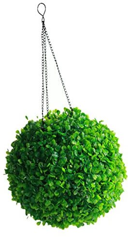Cabilock Solar Flower Chandelier Led Lighted Artificial Topiary Ball Hanging Light for Garden Wedding Outdoor Decoration
