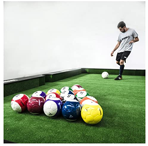 REOTEL Fußball Profi Billard Kugel Set Billardkugeln Snooker Kugeln Fußball Trainingsset Spielunterhaltung für Erwachsene im Freien Spiel 16 Stück Poolball, Geschenk,20CM