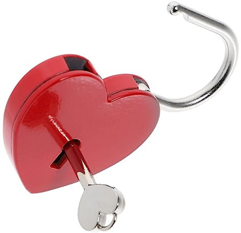 Amosfun Herzförmiges Mit Schlüssel Klein Und Kompakt Für Schmuckkästchen Reisetaschen Koffer Und Gepäck Sicher Und Stilvoll