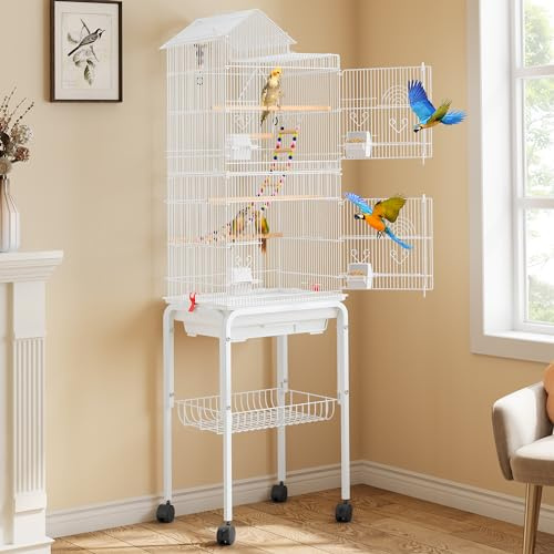 YITAHOME 62 inch Metal Bird Cage, Large Parakeet Cages