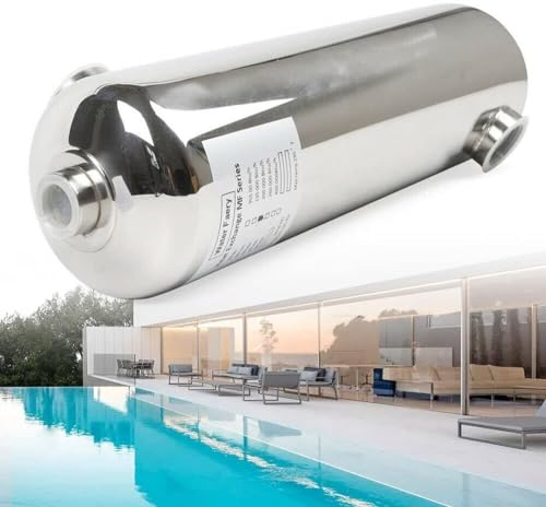 Jolre Chauffage de piscine en acier inoxydable de 60 kW - Échangeur de chaleur pour piscine - Échangeur de chaleur pour piscine - Chauffage de piscine
