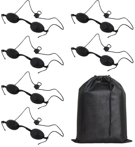 VEGCOO 6 gafas de protección ocular para instrumentos de belleza con bolsa de almacenamiento