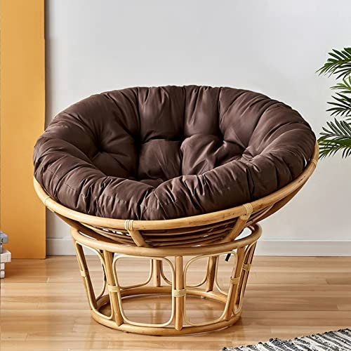GLDWEY Papasansessel Kissen Sitzauflage, Rundes Dicke Stuhlkissen Bequem & Weich Sitzkissen Hängesessel für Indoor Outdoor Garten Stuhlauflage