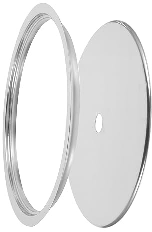Ciieeo Couvercle Et Anneau Pour Cuisinière à Induction Acier Inoxydable Diffuseur De Chaleur Pour Cuisinière à Gaz