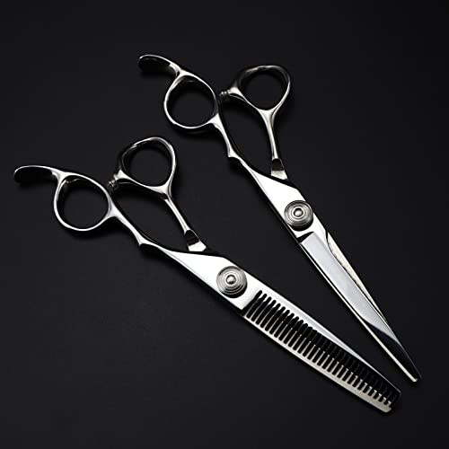 Cesoie per Tagliare i Capelli, 6 Pollici 440C Forbici per Tagliare i Capelli di Lusso Forbici per diradare i Capelli da Barbiere Set di Forbici per Parrucchiere (