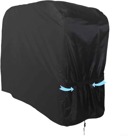 BBQ Cover Waterproof Heavy Duty Large BBQ Covers Large Heavy Duty Oxford Cloth Waterproof And Dust-proof Outdoor BBQ Grill Cover(132x66x109cm)