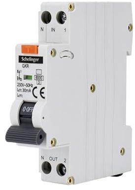 Disjoncteur différentiel SCHELINGER - 1P B 10A 30mA Type AC - Rail DIN - Protection électrique