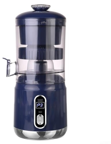 TONIXY Electric Citrus Juicer with LCD Display and Operation, Fast Juice Extraction with High Yield, Suitable for Various Citrus Fruits up to 110mm Diameter, Easy to Clean Design (Blue)