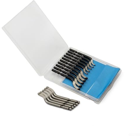 Kit di utensili per sbavatura per metallo, legno, plastica, 15 pezzi per frese rotanti HSS e cobalto con gambo da 3,2 mm, diametro di taglio 43 mm/47 mm, angolo di 45°, per acciaio inossidabile