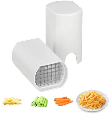 Potato Chipper Chip Cutter - ShiningUU Stainless Steel Manual Multi-Vegetable Slicer for French Fries | Easy to Clean Kitchen Tool for Potatoes, Onions & Cabbage