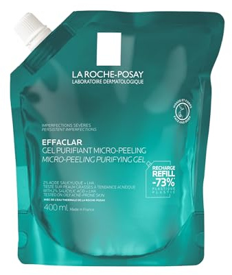La Roche-Posay Effaclar Mikro-Peeling Reinigungsgel bei starken Unreinheiten im Gesicht und auf dem Körper, für ein sichtbar reineres Hautbild, mit Salicylsäure
