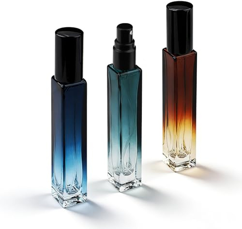 Fatiya 3 atomizadores de perfume de viaje recargables de 10 ml, a prueba de fugas, mini botella de spray para después del afeitado, tamaño de bolsillo, dispensador de botellas de viaje para mujeres y