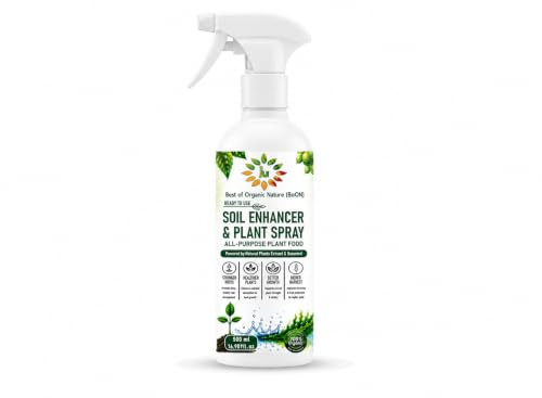 BoON Seaweed Plant Food 500ml Ready to Use Spray | Liquid Plant Fertiliser with Plant Extract | No Mixing Required | Indoor & Outdoor Plants, Flowers, Herbs & Garden
