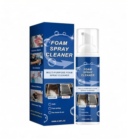 Limpiador en espuma multiusos 100ml | Agente de limpieza suave for las manchas cotidianas de encimeras y paredes del hogar.(2pcs)
