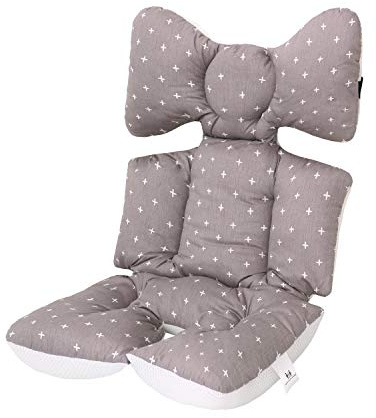 Baby Pushchair Seat Liners Pram Liner Universal Pushchair Liner Thick Baby Stroller Liner Pad Seat Cover Seat Cushion Pad Stroller Pram Pushchair for Toddler Infant (Gray)