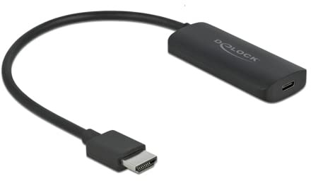 Delock Adapter HDMI-A Stecker zu USB Type-C Buchse DP Alt Mode 4K 60 Digital/Daten Digital/Display/Video