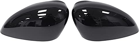 Gloss Black Door Wing Rear View Mirror Cover Cap Painted for F-ord | for Fiesta MK7 2008-2017