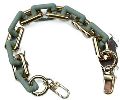 Kettenriemen Handtaschen Gürtel Kette Farbe Frauen Umhängetasche Riemen Chic Einfarbig oder Mischfarbe (Color : Rubber cao lv, Size : 60cm)