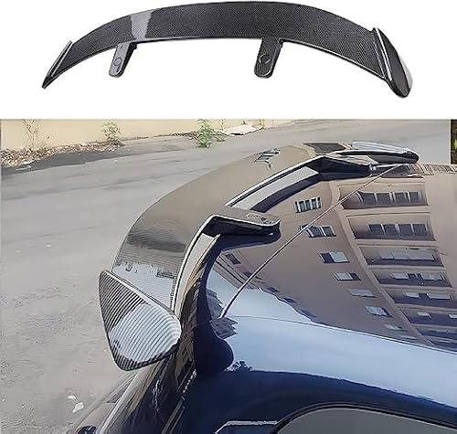 BAFLY Posteriore Tronco Spoiler per Mazda Mazda2 2 Hatchback (Type DE/DJ/DY) 2007-2023, Universale Spoiler sul Tetto Posteriore Alettone Posteriore Protezione,A