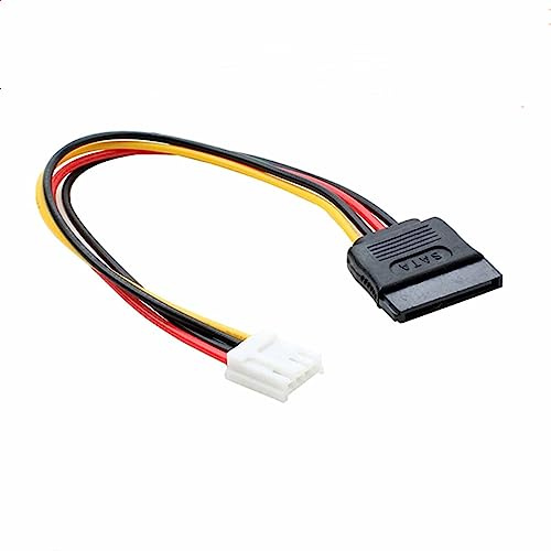 SIMPLETEK - Cavo Alimentazione ITX SATA 4 Pin da 2 mm | Cavo Collegamento HDD SSD 2.5 Pollici 50 Cm