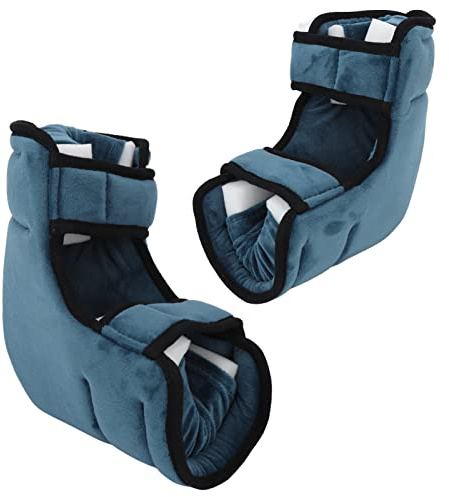 Lot de 2 protège-talons, coussin de protection anti-escarres, coussin de protection réglable pour soulager la douleur pour personnes âgées alitées, coussin de pression pour lit, fauteuil roulant