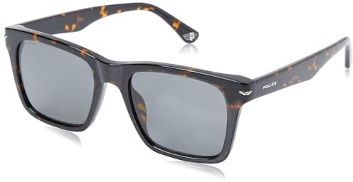 Police Herren Spln35 Sonnenbrille, Braun, Hochglanz (Shiny Dark Havana), 53