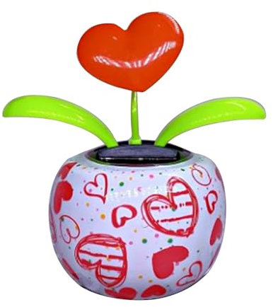 Wpsagek Wackelfigur Blume, Solar Tanzende Blume, Wackelfigur Wackelblume Solarbetriebene Blumen Schüttelkopf Deko Für Auto Innenraum