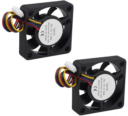 ZDE 2 Stück 3007 PWM Kühlerlüfter 30x30x7mm Drehzahlanpassung Kühlkörper Kühler für Raspberry Pi 5 4GB/8GB