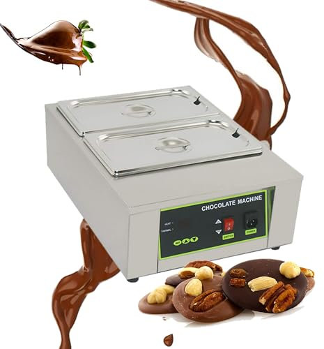 Machine à tempérer le chocolat électrique commercial 0℃~90℃/0℉~194℉ Fondeur pour chocolat Machine à tempérer le chocolat avec contrôle numérique de la température pour 8 kg de chocolat