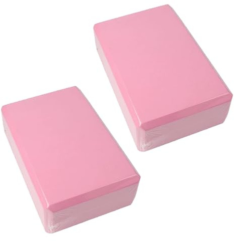 Blocco Yoga in Schiuma EVA ad Alta Densità - 2 Pezzi Antiscivolo per Allenamento, Equilibrio, Fitness, Stretching e Meditazione - Supporta e Rafforza le Pose