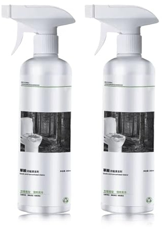 2 Stück Mehrzweck-Oxalsäure Reiniger 600ml, Oxalsäure-Fleckenentfernungsspray, Wc Foam-Reiniger-Spray, Wc Reiniger Extra Stark für Gegen Kalk & Schmutz, Lang anhaltende Frische