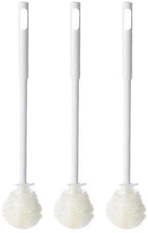 Brosse de nettoyage pour biberon - 3 pièces à long manche - Ensemble d'outils de nettoyage pour biberons, accessoires d'alimentation, pièces de tire-lait, humidificateurs