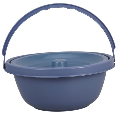 SAFIGLE Orinal Portátil Para Adultos Cubo De Inodoro De Plástico Ligero Y Compacto Base Estable Fácil De Limpiar Para Dormitorio Ancianos Y Embarazadas
