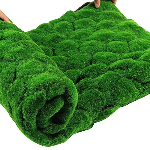 Gazon Synthetique Exterieur, 1mx1m tapis de paille verte artificielle pelouse tapis faux gazon maison jardin mousse maison étage bricolage mariage décoration herbe Pelouse Synthetique Exterieur(A)