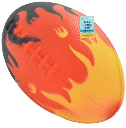 Electoys Kids Rugby Ball | Kids Ball 8 Outdoor Garden Sports Summer Pool Toys Activity Games Fun | Water Bouncing Beach Balls | Soft PU Material