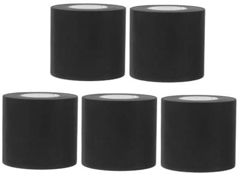 BUGUUYO 5 Rolls Thermal Insulation Pipe Tape Fire Resistant Weatherproof Ac Duct Wrap for Outdoor Air Conditioning Systems Flexible HVAC Wrap for Energy Saving and Pipe Protection