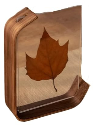 WSQHAO Cornice for Campioni in Legno Cornice for Foto Creativa Display da Tavolo Decorazione Tridimensionale di Fiori secchi da Tavolo per Fiori Secchi(Brown,14X21cm 8inch)