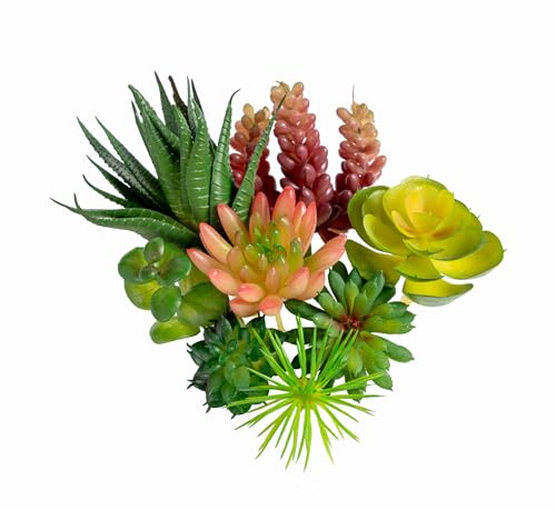 AOCGDDS Artificial Succulent Plants,8pcs Mini Artificial Succulents, Fake Succulents Plants for DIY Crafting Home Garden Office Party Decoration