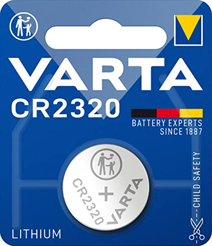 VARTA Batterien Knopfzelle CR2320, 1 Stück, Lithium Coin, 3V, kindersichere Verpackung, für elektronische Kleingeräte - Autoschlüssel, Fernbedienungen, Waagen