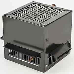JEGS Auxiliary Heater Assembly | 172 CFM Airflow | 12,000 BTU Of Heat | Mountable Switch | 3-Speed Fan | 12-Volt | Compact Design | Injection Molded Glass-Filled Nylon Construction