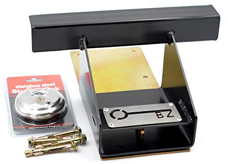 Heavy Duty Unbreakable Garage Door Defender Lock with Padlock and Fixings (Black)