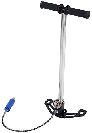 Manuelle Hochdruckpumpe, tragbare Luftpumpe zum Tauchen mit manuellem Inflator mit Manometer zum Tauchen Sauerstoffflasche
