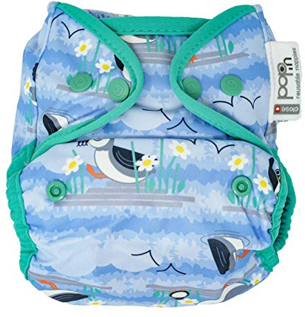 Pop-in Windel mit Druckknopf, Blau