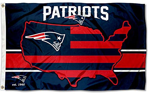 WinCraft New England Patriots Nation USA American Country 3x5 Flag