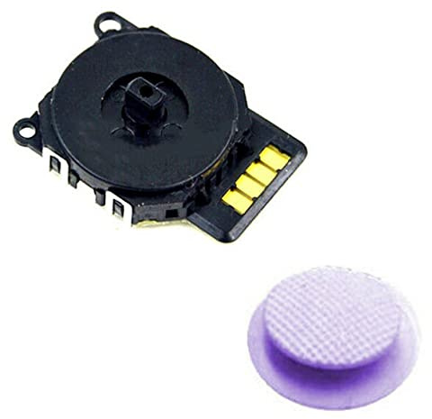 Genérico Joystick Analogico Compatible para Sony PSP 2000 Series (2001, 2002, 2003, 2004, 200X) Color Purpura Morado Claro
